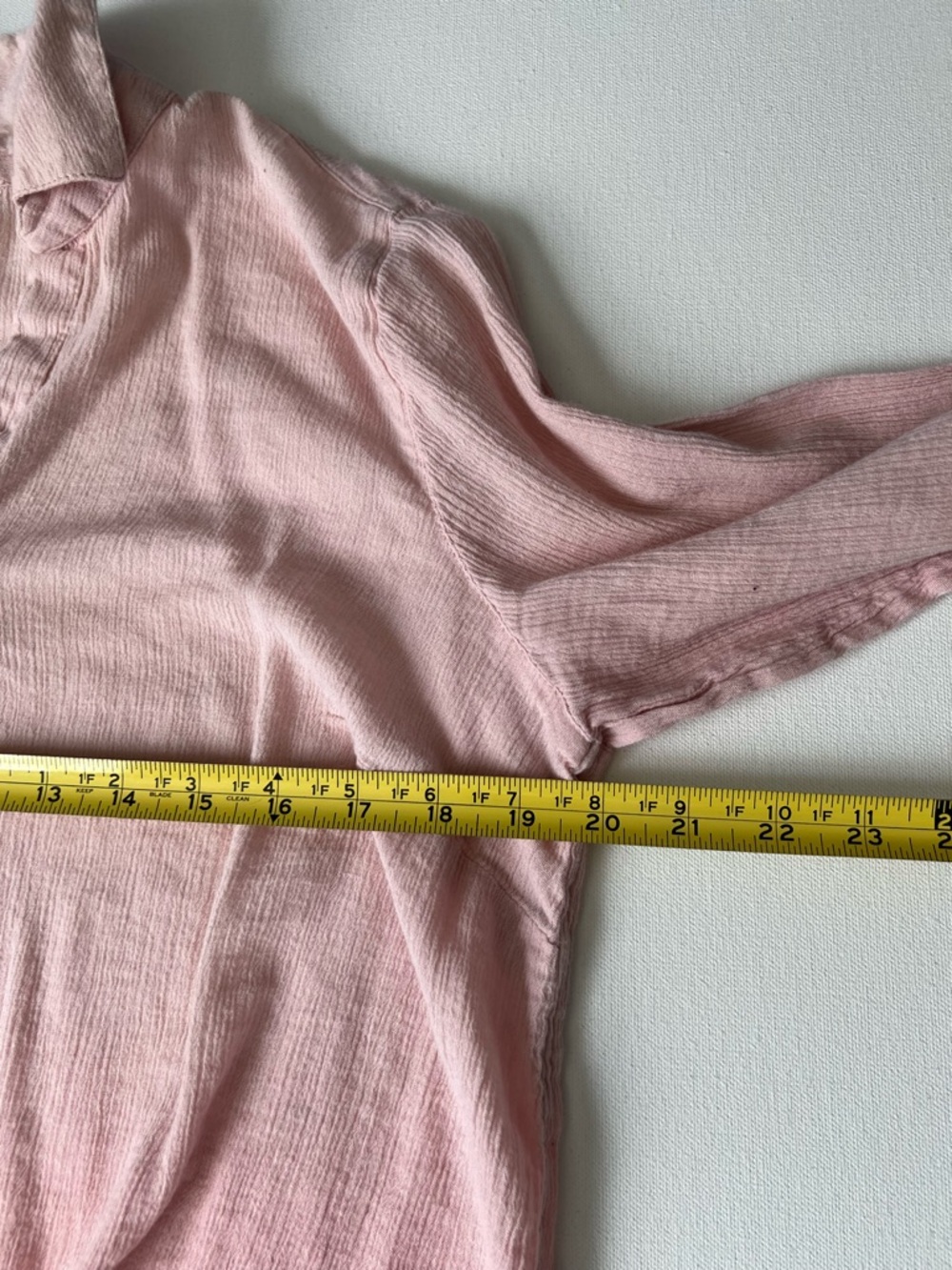 J. Jill Light Pink Tie-Front Button-Up Blouse - Women - S - Picture 8 of 9